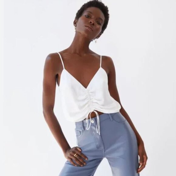 ARITZIA WILFRED Verso Camisole White Crop top Size S - Picture 2 of 6